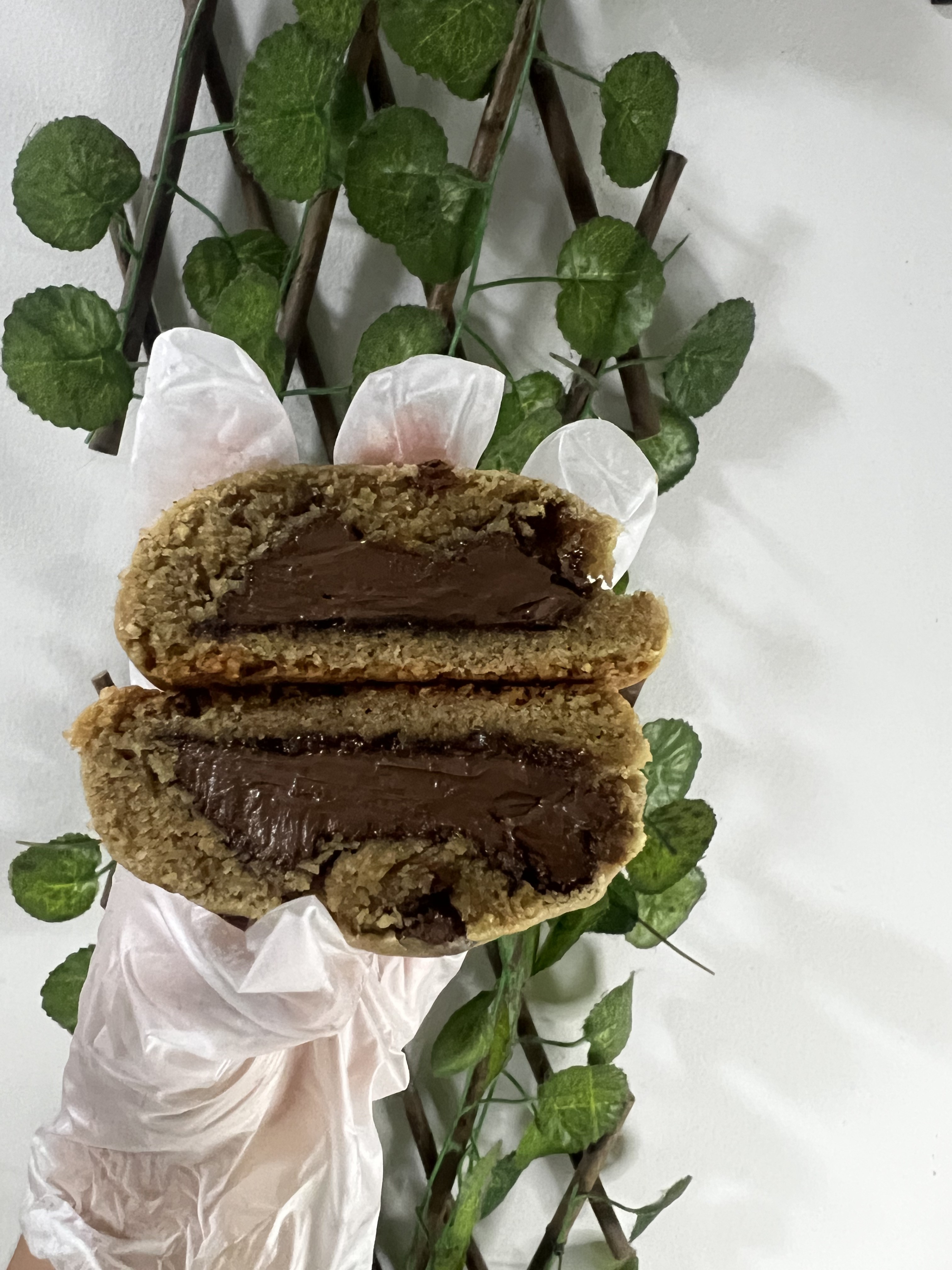 Cookie recheado com Nutella